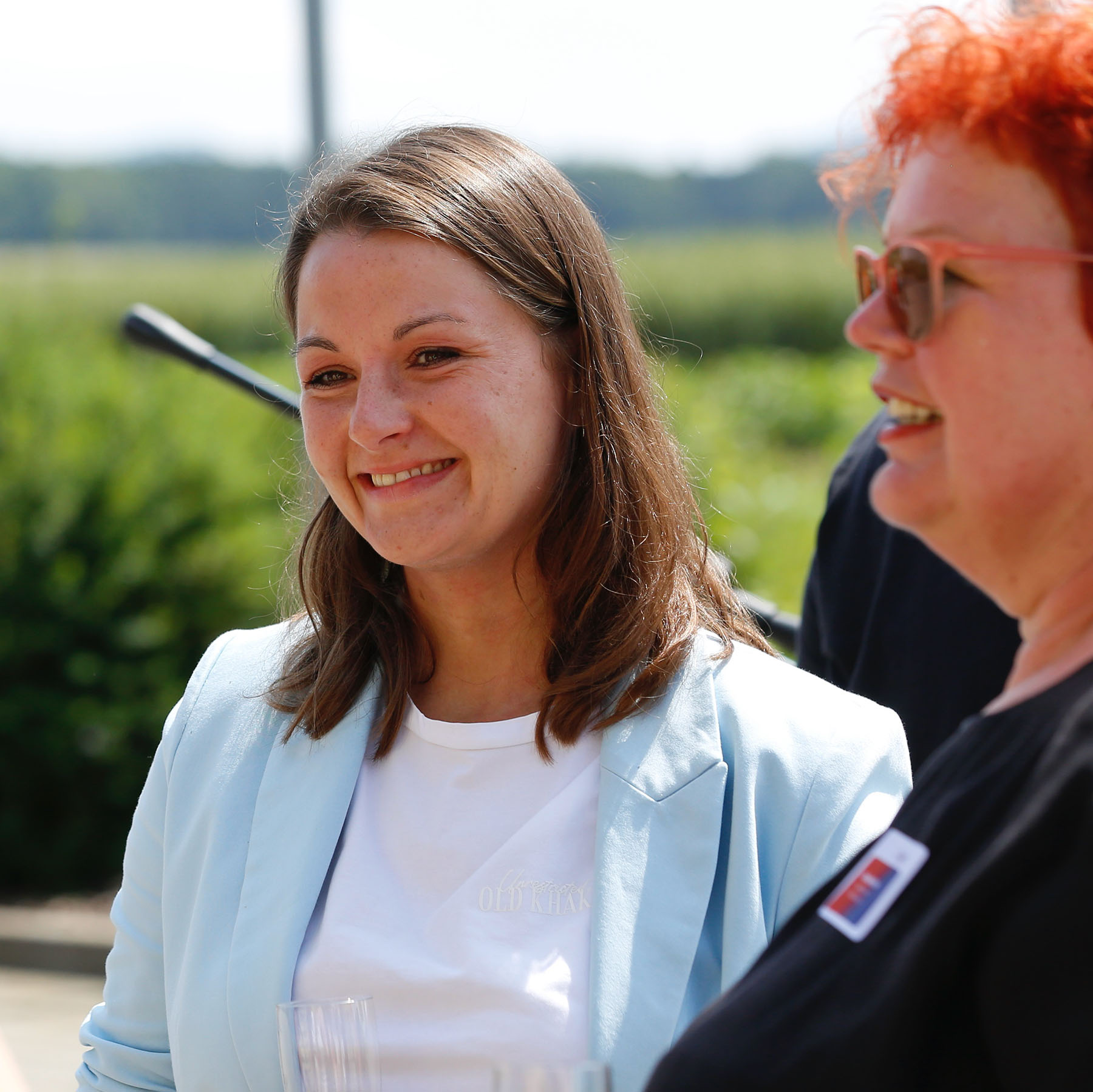 Claudia Brandes am Tag der offenen Tür bei Hahner Technik