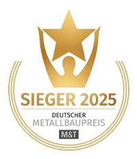 Signet: Sieger des Deutschen Metallbaupreises 2025