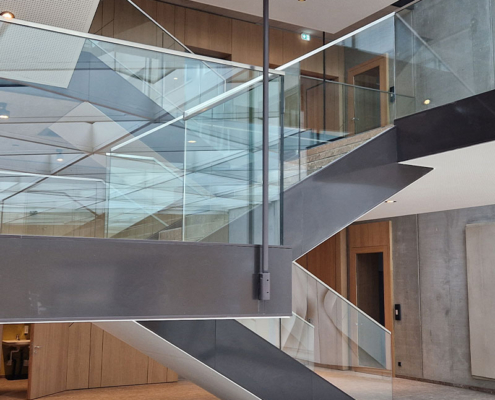 Fertige Lobby für das Bürogebäude im Bürogebäude Valley One24 in Stuttgart