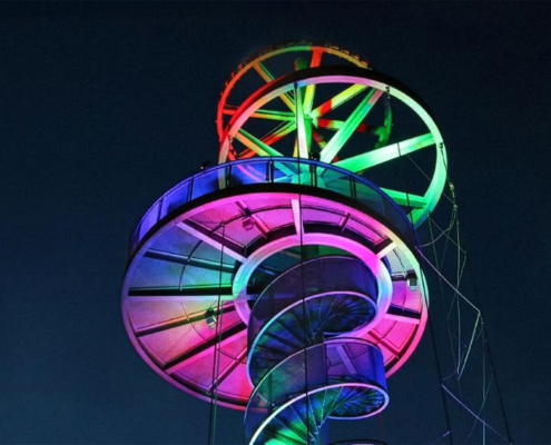 Imposanter Aufstieg zur Spitze des Hessentagsturms in Dietzenbach