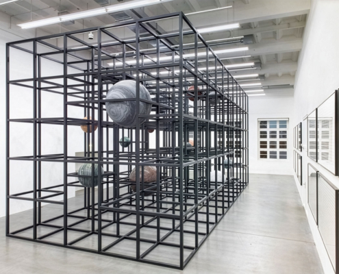 LinienLand von Alicja Kwade im "Museum Haus Konstruktiv"