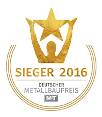Signet: Sieger des Deutschen Metallbaupreises 2016