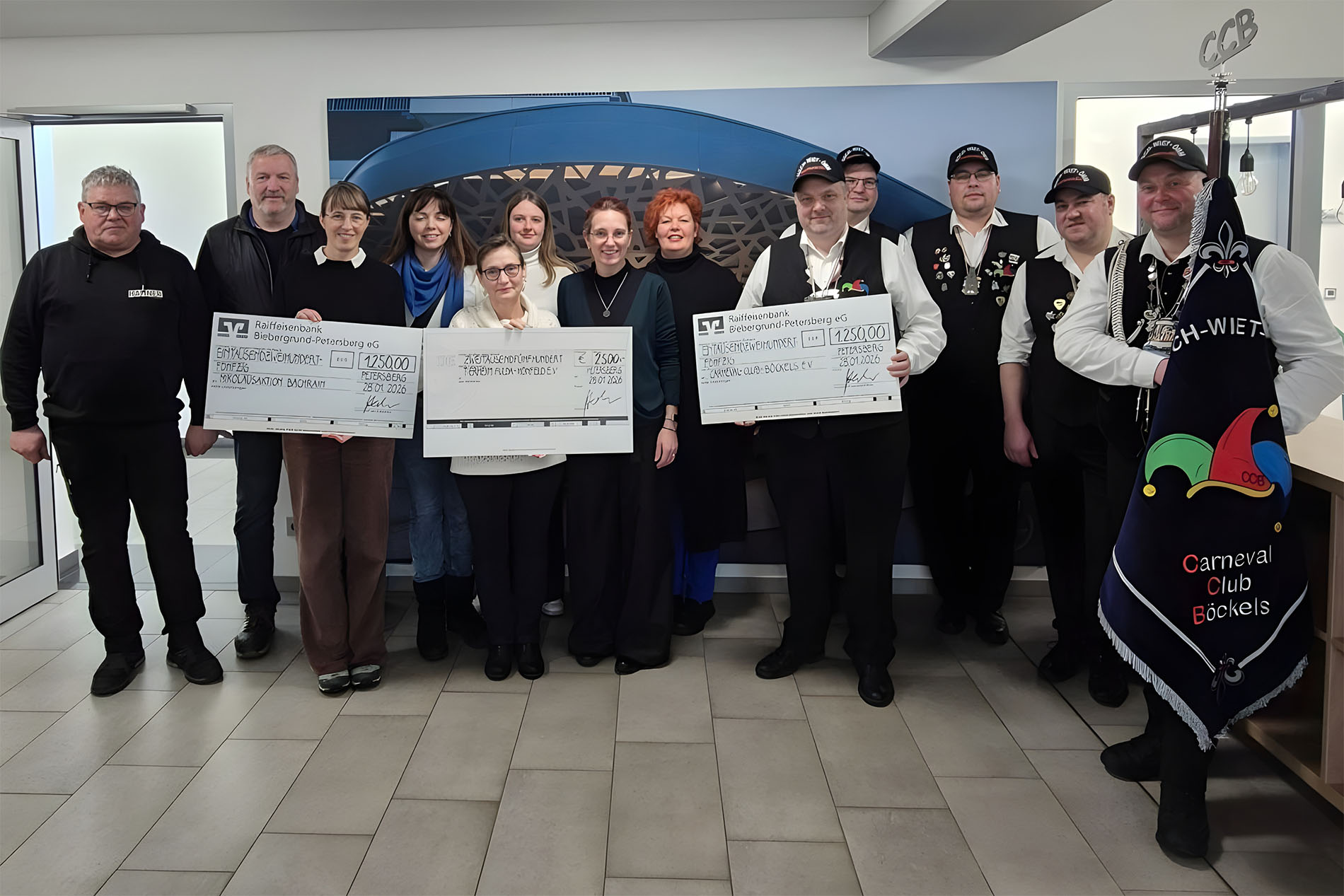 Weihnachtsspende 2025 von HAHNER Technik an die Nikolausaktion Bachrain, das Tierheim Hünfeld und den Carneval Club Böckels